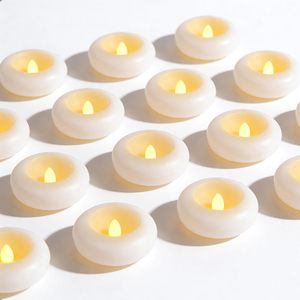 Bougies flottantes <span class=keywords><strong>LED</strong></span> sans flamme, 2,75 pouces, activées par l'eau, étanches, fonctionnant sur piles, fausses bougies - Product Image 5
