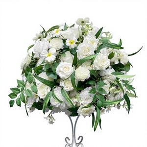 ลูกบอลดอกไม้แต่งงานผ้าไหม Promise Silk ทำมือ ดอกไม้ประดิษฐ์สำหรับตกแต่งงานอีเว้นท์ - Product Image 1