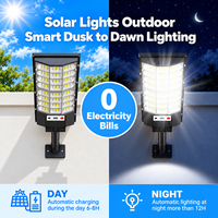 Lampadaire Solaire Tout-en-un 300W 600W 800W Extérieur Étanche à LED avec Détecteur de Mouvement Radar et Télécommande pour Allée et Jardin