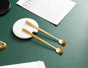 Tasse à thé en céramique de style luxueux et créatif pour la maison, 16 oz, tasse à expresso, tasse à café personnalisée avec couvercle et cuillère dorée - Product Image 6