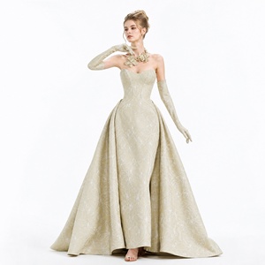 Eleganti Abiti da Sera a Trapezio in Colori Vivaci, Scollo a V, Vita Naturale, Logo Fronte e Retro, Chiffon Antistatico, per Feste Femminili - Product Image 3
