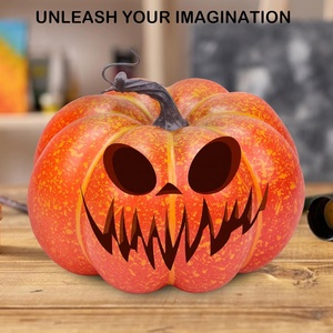 Calabaza Artificial Clásica de <span class=keywords><strong>Mubai</strong></span> de 19.5 cm, Decoración Otoñal de Espuma Sintética para Manualidades, Hogar, Halloween, Acción de Gracias, Regalo para Fiestas de Cosecha - Product Image 4