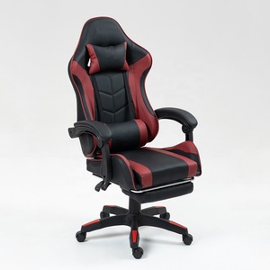 Respaldo alto Masaje ergonómico para adultos Silla para juegos <span class=keywords><strong>de</strong></span> computadora PVC Videojuego E-Sports Silla con reposapiés Reposacabezas Soporte lumbar - Product Image 2