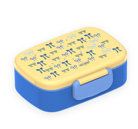Boîte à lunch Tiffin Bento à 3 compartiments pour enfants en plastique de qualité alimentaire étanche à l'air avec couvercle en plastique