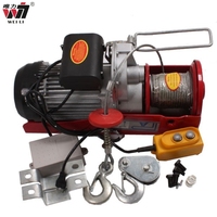 Petit palan électrique portable à câble 12v treuil grue télécommande sans fil chariot de levage électrique