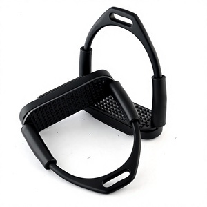 Nouvelles étriers de sécurité articulés en fer antidérapants 2-en-1 pour l'équitation anglaise – Équipement équestre - Product Image 1