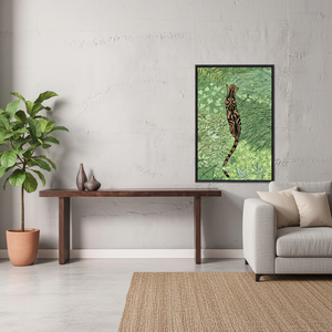 Printed Safari Canvas - Tiger Wall Art Decor for Animal Lovers,<b>BLACK</b> <b>FRAMED</b> CANVAS - Product Image 3