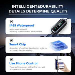 Station de recharge portable AC 16A 32 Ampères 3,5kW 7kW 11kW Chargeur de <span class=keywords><strong>voiture</strong></span> électrique intelligent pour <span class=keywords><strong>voiture</strong></span> électrique - Product Image 5