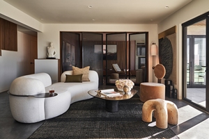 Ensemble de canapés modulaires de style moderne pour hôtel, salon, tissu en velours, pieds en acier inoxydable, structure en bois, rembourrage en éponge, meubles pour la maison - Product Image 5