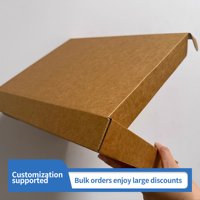 Boîte d'expédition rectangulaire personnalisée en kraft pour pièces de machines aériennes - Impression protectrice durable en carton ondulé épais de haute qualité
