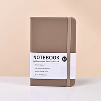 Cuaderno A5 de Cuero PU con Logotipo Personalizado Impreso, 100 Hojas, Páginas Rayadas Blancas Marfil, Encuadernación Wire-O, Diario Escolar Macaron, Regalo