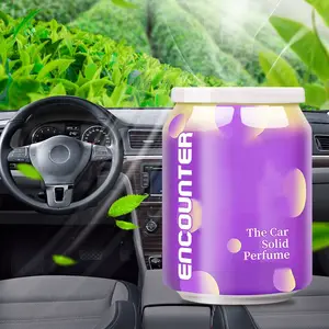 Mode Metall Cola Flasche festes Auto Parfüm benutzer definierte Auto Lufter frischer
