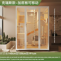 Vente en gros de luxe en bois massif chat maison armoire meubles pour chats d'intérieur salon