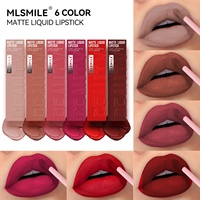 Rouge à lèvres liquide mat exclusif transfrontalier, anti-transfert, longue tenue et formule inaltérable, taille standard