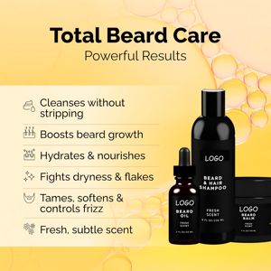 Hidratante personalizable de alta calidad orgánico de hierbas vitamina C aceite para el cuidado de la barba y champú bálsamo para el crecimiento de la barba OEM - Product Image 2