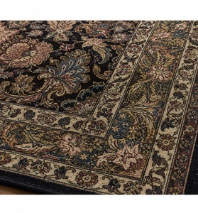 Tapis persan abstrait noué à la main en polyester, rectangulaire, pour salon, à poils plats, extra épais, adapté aux animaux domestiques, antidérapant - Product Image 3