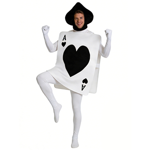 Juego de Cartas de Póquer As de Corazón/Picas para Juego de Roles - Disfraz Divertido para Parejas, Fiesta, Halloween - Product Image 5