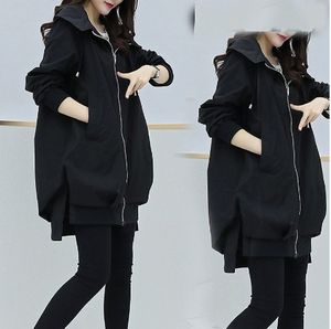 Liu Ming vente chaude produits 2025 Style coréen femmes coupe-vent pardessus décontracté à manches longues <span class=keywords><strong>mi</strong></span>-longueur vestes manteau - Product Image 4