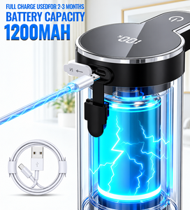 Dispensador de Jabón Automático de Acero Inoxidable de 350 ml, Montado en la Pared, Sin Contacto, con Carga USB, para Cocina y Hogar - Product Image 6
