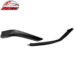 Fits for Honda Accord Coupe 2-Door 2013-2015 HFP Style Front Splitters Unpainted Black - Product Image 3