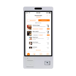 OEM 15 21 27 pollici supporto da pavimento a parete montabile Touchscreen tutto in un chiosco con Qr Code <span class=keywords><strong>Scanner</strong></span> <span class=keywords><strong>stampante</strong></span> per auto pagamento - Product Image 4