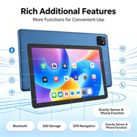 Tablet PC Android 10 1 Inci Laris Manis OEM, Octa Core, Penyimpanan 24GB+128GB, Casing Metal, Layar IPS, Mendukung Panggilan Telepon, GPS