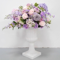 Arche de mariage en forme de lune avec roses artificielles en soie, toile de fond de scène ultra-réaliste pour fêtes et cérémonies