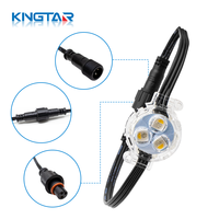 Éclairage extérieur permanent DC12V RGBW LED Pixel IP68 en aluminium pour rails, éclairage de soffite blanc chaud, éclairage de toit pour les fêtes