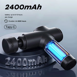 Pistola de masaje facial para relajación muscular, masajeador eléctrico recargable con calor y frío, masaje de percusión de tejido profundo - Product Image 5