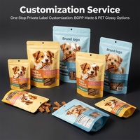 Sacs Doypack à Fermeture Ziplock en Plastique Sans BPA, Haute Barrière, pour Friandises pour Chiens, Nourriture pour Chats et Snacks pour Animaux de Compagnie, Livraison Rapide