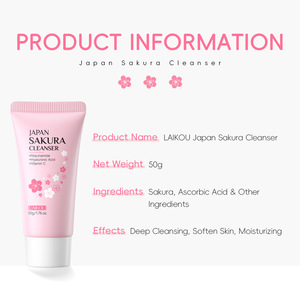 <span class=keywords><strong>Limpiador</strong></span> <span class=keywords><strong>Facial</strong></span> LAIKOU de Flor de Cerezo Japonés 50g, Limpieza de Poros, Hidratante, Producto de Cuidado de la Piel Transfronterizo - Product Image 4