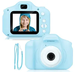 儿童最佳相机2023儿童最佳礼品X2数码相机人脸识别对焦高清1080p视频幼儿摄像机录像机