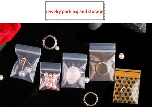 Индивидуальный синий красный желтый зеленый пластиковый маленький прозрачный мини-пакет на молнии - Product Image 5