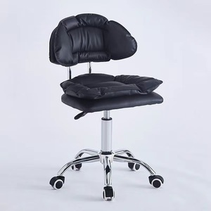 <span class=keywords><strong>Chaise</strong></span> de bureau pivotante réglable en gros pour la beauté, le maquillage et les ongles, avec support lombaire, cadre en métal haut de gamme, dossier inclinable - Product Image 6