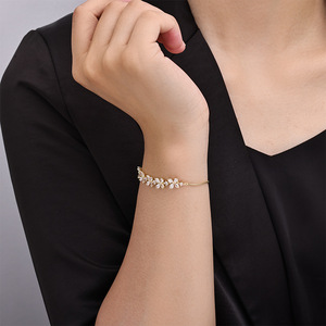 High Quality <b>Copper</b> 5A Zircon Pull <b>Bracelet</b> For Women A Versatile <b>Bracelet</b> Suitable For Ladies - Product Image 3