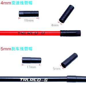 Tapas de plástico para cables de 4/5 mm, negras, para bicicletas de montaña, bicicletas de carretera, cables de freno y desviador - Product Image 4