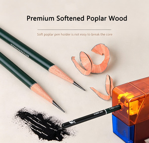 Set Professionale di Matite da Disegno 10/12/19/27 Pezzi in Scatola di Latta, Kit Artistico con Carboncino Senza <span class=keywords><strong>Legno</strong></span> e <span class=keywords><strong>Legno</strong></span> di Pioppo Morbido - Product Image 4