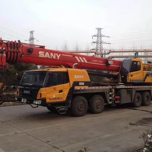 Grue sur camion Sany QY50 d'occasion de 50 tonnes, configuration complète, qualité fiable, service durable pour les travaux de levage lourd - Product Image 1
