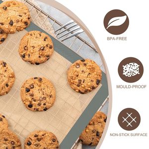 Tapis de cuisson en silicone personnalisé, résistant à la chaleur, réutilisable, compatible lave-vaisselle et four, pour pâtisserie, vente en gros - Product Image 5