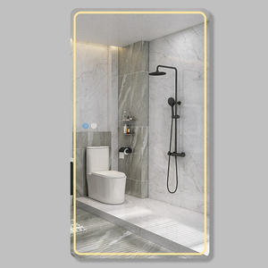 Fullkenlight hiện đại thông minh Gương phòng tắm đèn pha không khung tùy chỉnh thiết kế <span class=keywords><strong>LED</strong></span> thắp sáng Gương phòng tắm - Product Image 5