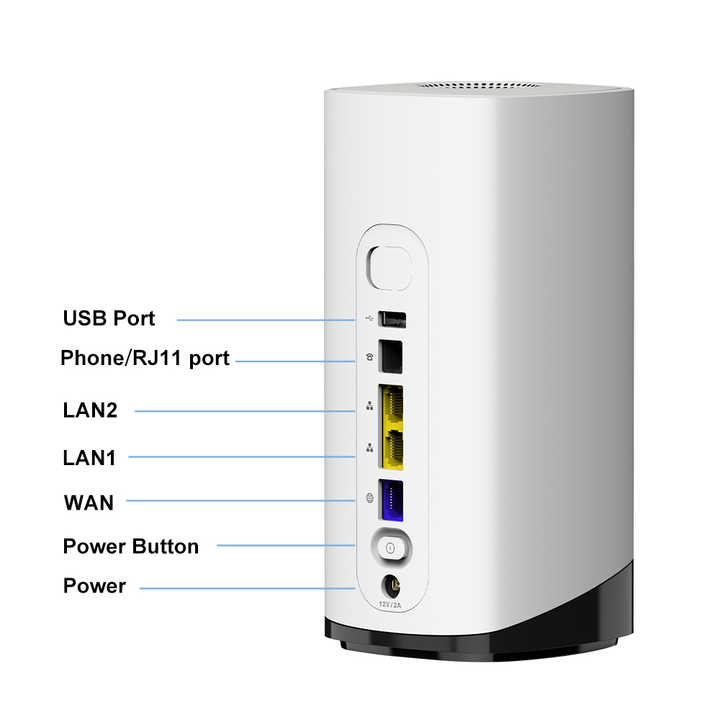 Kuwfi RJ11 Port 5g CPE Wireless Router - 32users Dual Band