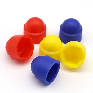 Vis hexagonale boulon écrou capuchon décoratif hexagone extérieur PE Nylon plastique écrou capuchon rond en plastique écrou couvercle antirouille housse de protection - Product Image 2