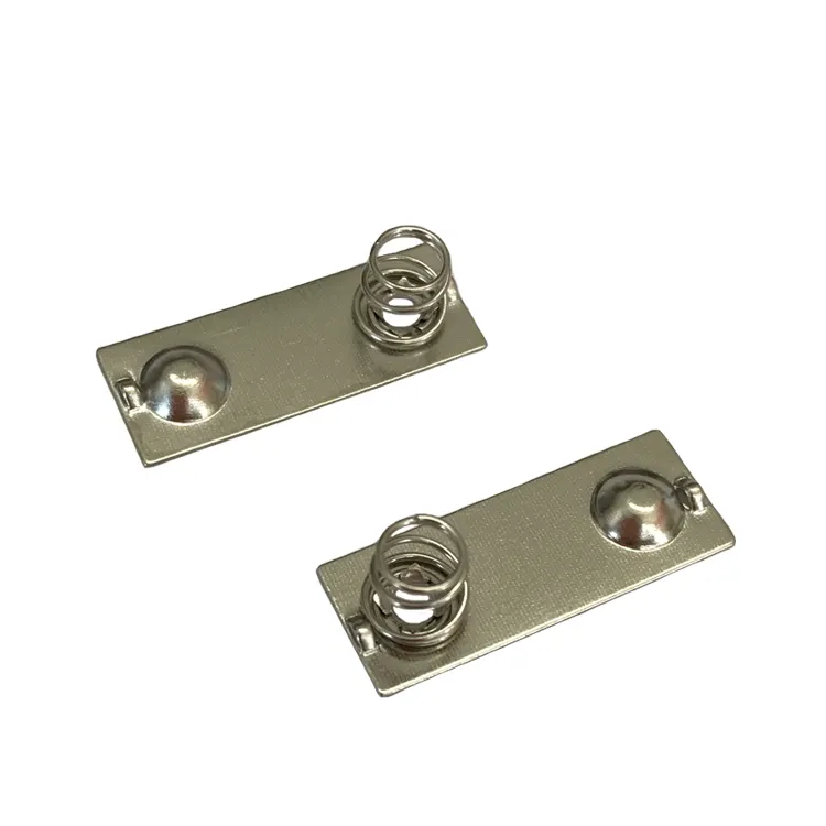 Hot Sale Brass 18650 Dual Battery Spring Plate Contact Parts For Electrical