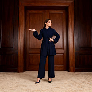 Abaya Elegante de Poliéster con Lentejuelas, Estilo Nuevo y de Lujo, para Mujeres Musulmanas, Vestido de Fiesta Personalizado, Venta al Por Mayor - Product Image 2