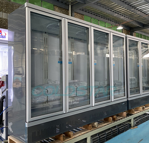 4 Cửa Dọc Thiết Bị Làm Lạnh Đồ Uống Chai Cooler Showcase Tủ Lạnh - Product Image 3