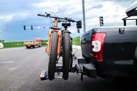 Support de remorque pliable pour vélos doubles, à fixer à l'arrière de la voiture, porte-vélos carré suspendu, cadre de remorque automobile pour les voyages sur route et le camping