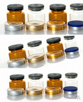 Flacon en verre robuste de 30 ml avec bouchon en caoutchouc pour le stockage de solvants industriels