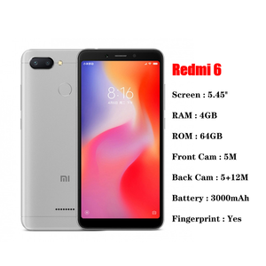 Venta al por Mayor de Teléfonos <span class=keywords><strong>Xiaomi</strong></span> Redmi 6 de 32GB <span class=keywords><strong>y</strong></span> 64GB, 3G <span class=keywords><strong>y</strong></span> 4G, ROM Global, Usados, de Segunda Mano, <span class=keywords><strong>Baratos</strong></span>, Desbloqueados - Product Image 3