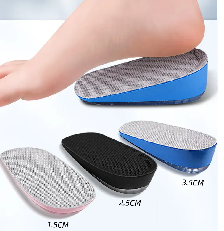Fashionable comfortable Invisible Silicone Height Increase Insoles