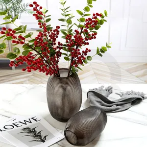 פרח אגרטל מיני זכוכית מושחמת סידור שולחן חתונה קישוט קריסטל אגרטל